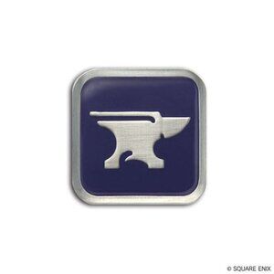 FF 14 Square Enix Blacksmith Class Icon Pin